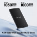 Ổ cứng di động SSD Lexar SL300 2Tb (Type-C và USB3.2/ 1050MB/s/ 1000MB/s/ Đen)