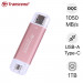 Ổ cứng di động SSD Transcend 1Tb TS1TESD310P (Type-C và USB3.2/ 1050Mb/s/ 950Mb/s/ Hồng)