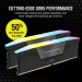 Ram PC Corsair Vengeance VENGEANCE RGB 64GB (2x32GB) DDR5 6000Mhz (CMH64GX5M2D6000C40) 