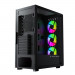 Vỏ máy tính KENOO ESPORT EM730- 3F - Mầu Đen (Mid Tower/ E-ATX/ Đen)
