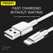 Cáp Pisen USB-A - Lightning 0.9m AL05-900