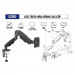 Giá treo màn hình Ergotek EZ80 (1 màn hình/ 17inch - 34inch/ Đen/ Gắn bàn)