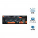 Bàn phím cơ Aula 3 MODE S100 Pro đen+xám+cam red switch