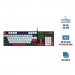 Bàn phím cơ Aula S500 Đen+trắng+đỏ Red switch