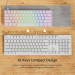 Bàn phím cơ Newmen Gaming GM611 (LED Rainbows/ Trắng)
