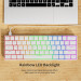 Bàn phím cơ Newmen Gaming GM611 (LED Rainbows/ Trắng)