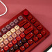 Bàn phím cơ AKKO Veekos K75 Wine Red 