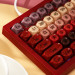 Bàn phím cơ AKKO Veekos K75 Wine Red 
