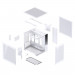 Vỏ máy tính JONSBO D34 White (Mini Tower/ M-ATX/ Trắng)