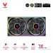 Quạt case VSP T2 Normal Đen (ARGB Infinity Mirror / Fan Đôi Liền Khối)